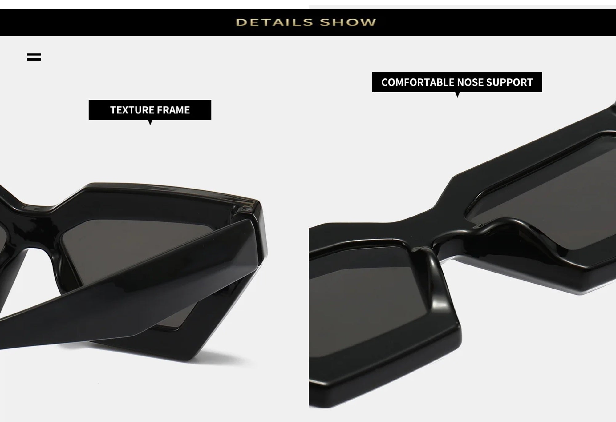 Facet |Fashion Hexagonal PC Sunglasses