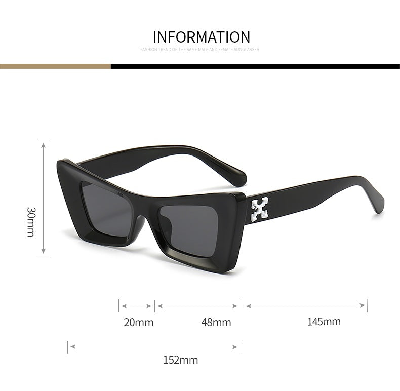 The Connoisseur |Oversized Fashion Cat-Eye PC Sunglasses