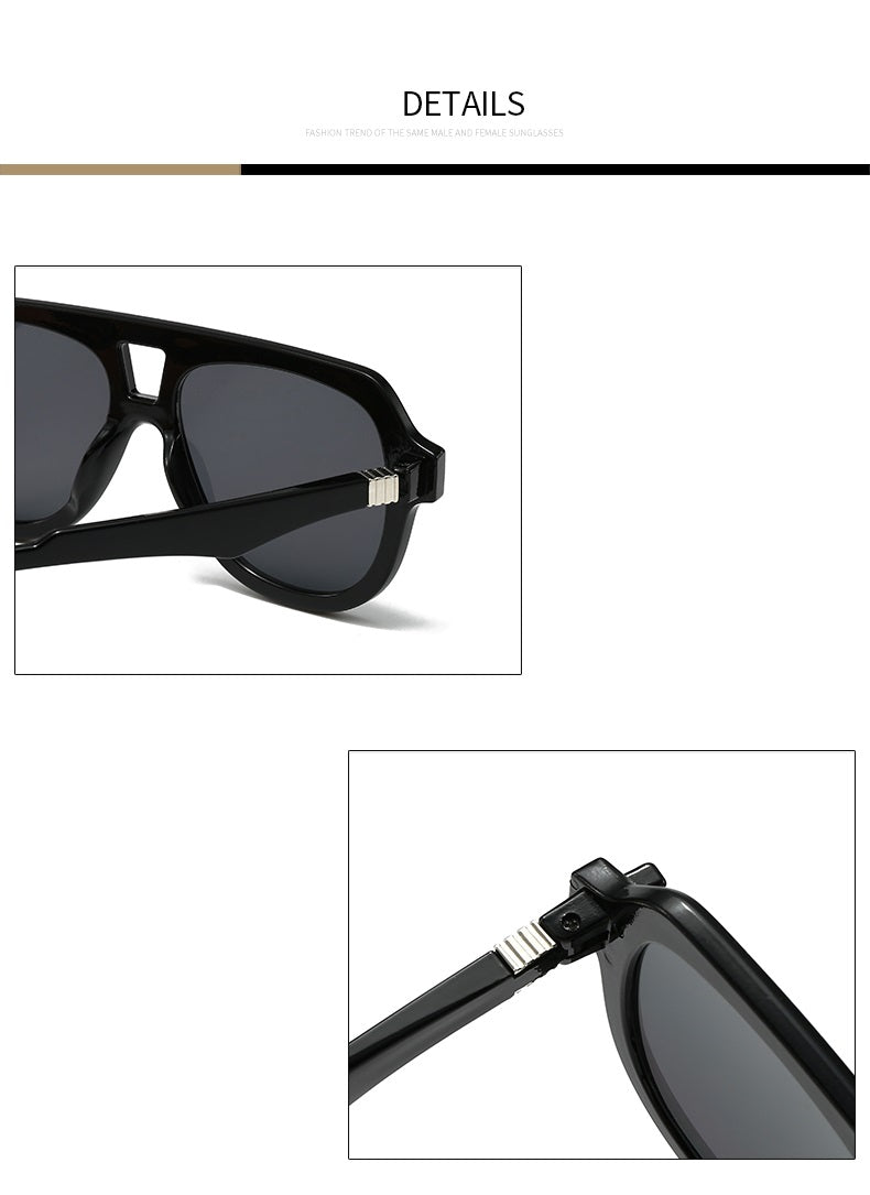 Graphite |Oversized Fashion Navigator PC Sunglasses