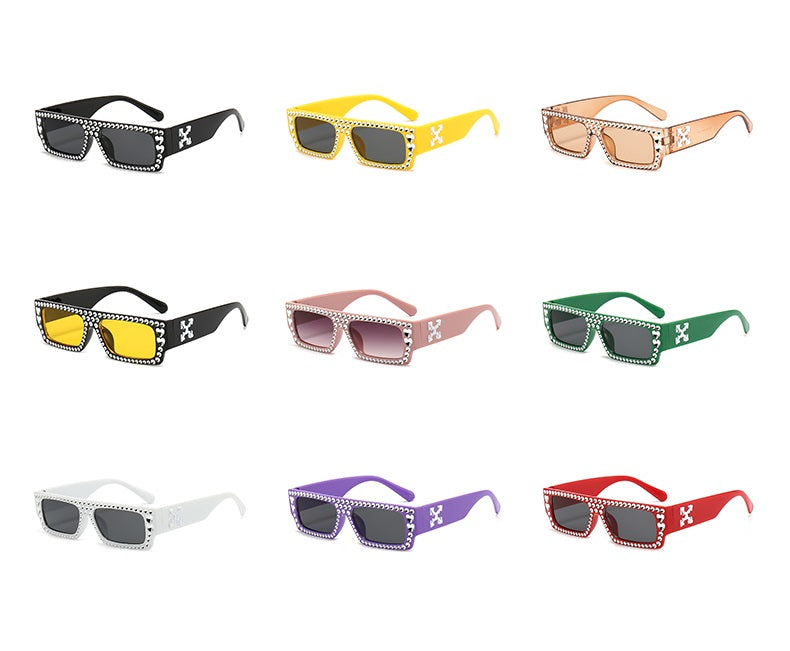 Slate |Fashion Rectangle PC Sunglasses
