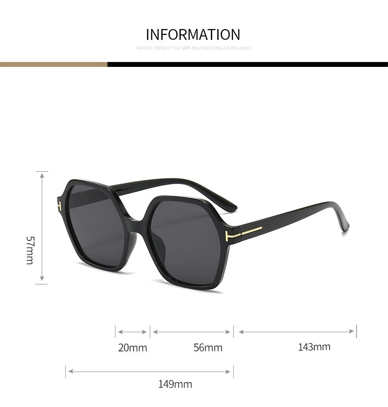 Concrete |Oversized Fashion Square PC Sunglasses