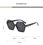Concrete |Oversized Fashion Square PC Sunglasses