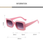 The Critic |Fashion Rectangle PC Sunglasses