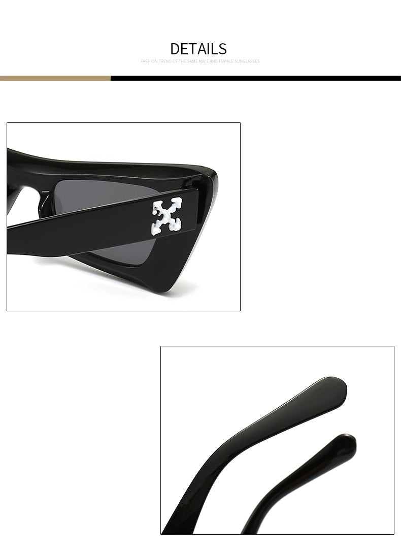 The Connoisseur |Oversized Fashion Cat-Eye PC Sunglasses