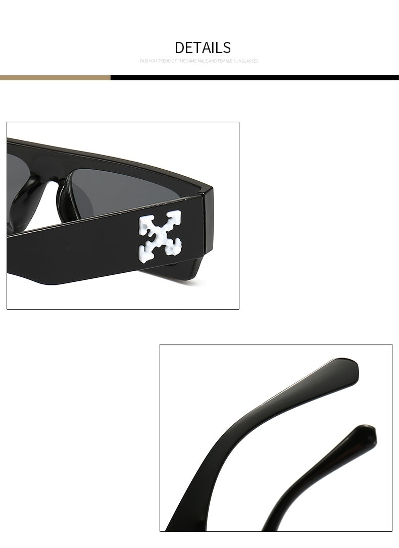 Slate |Fashion Rectangle PC Sunglasses