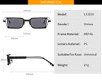 The Outlier |Retro Vintage Rectangle PC Sunglasses
