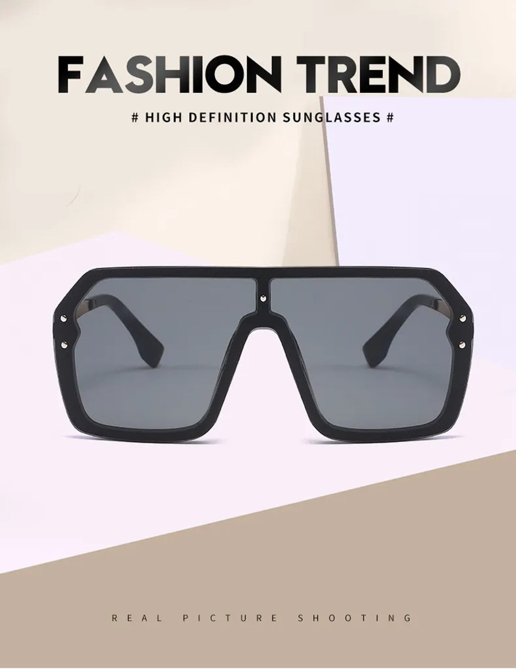 Basalt |Oversized Retro Square PC Sunglasses