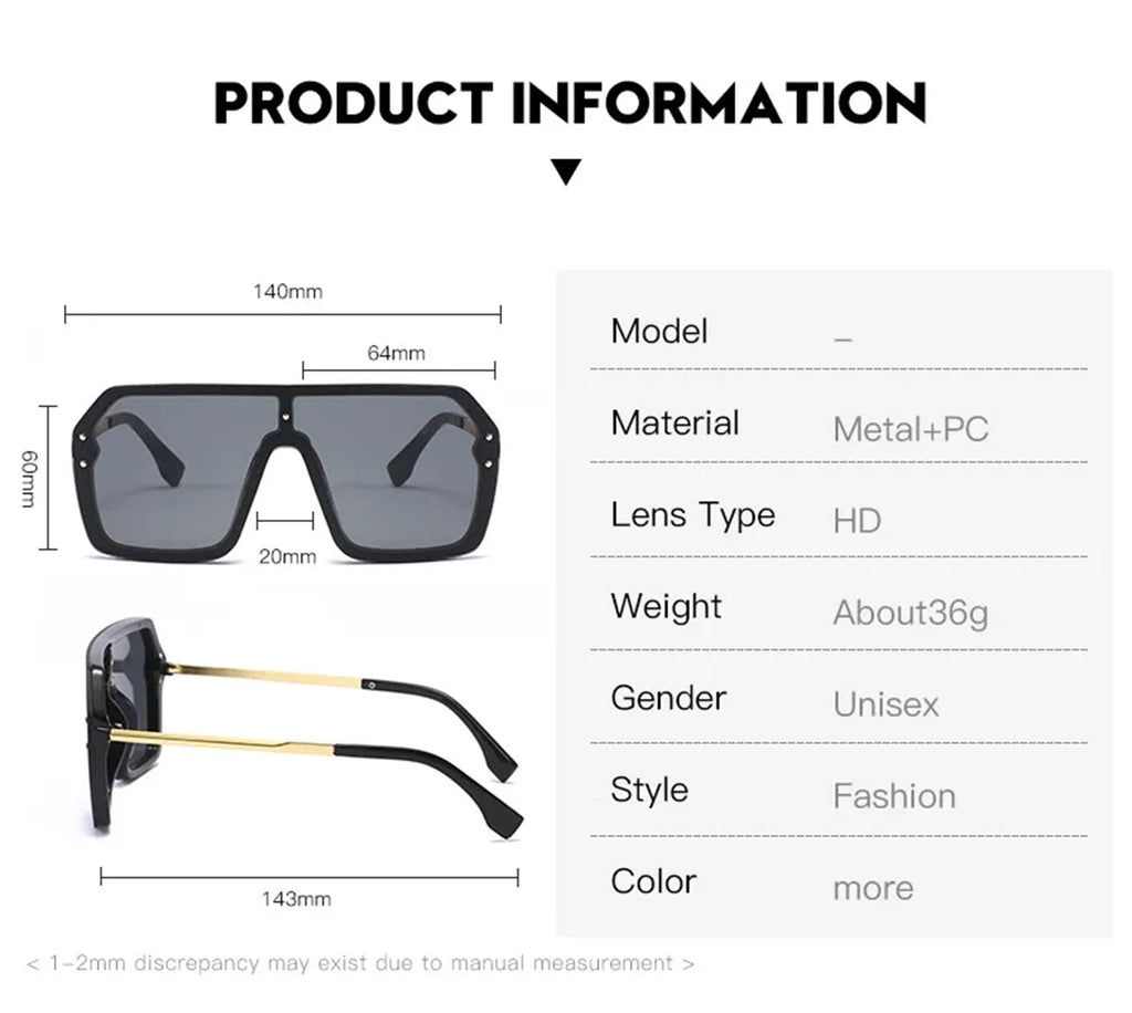 Basalt |Oversized Retro Square PC Sunglasses