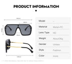 Basalt |Oversized Retro Square PC Sunglasses