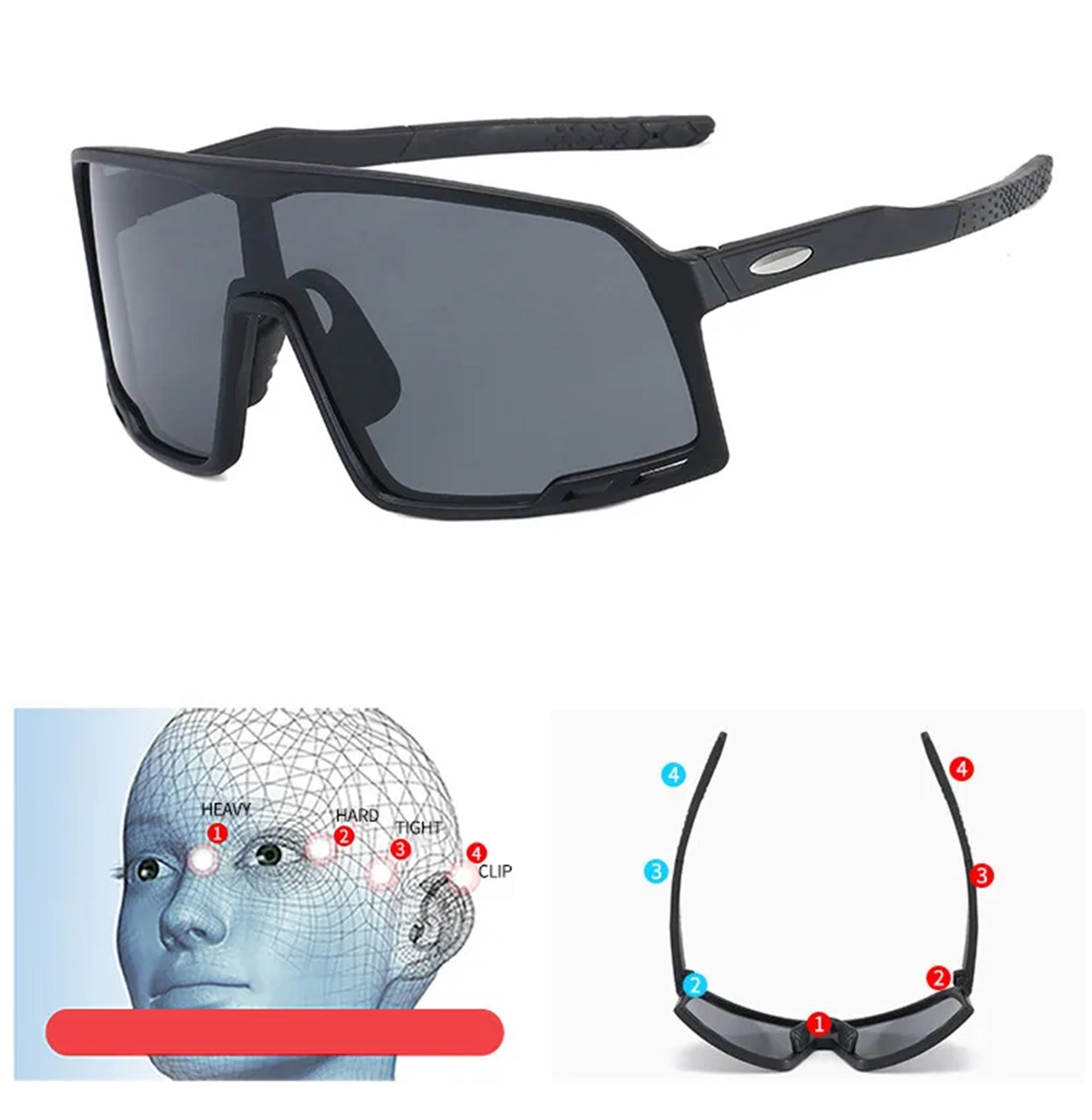 Kinetic |Sports Wraparound PC Sunglasses