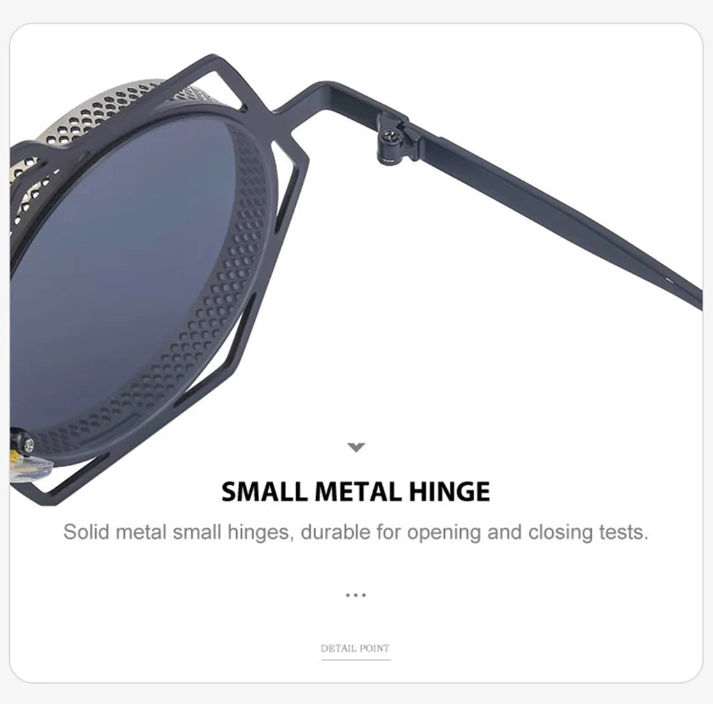 Phaedra |Retro Vintage Round/Hexagonal PC Sunglasses