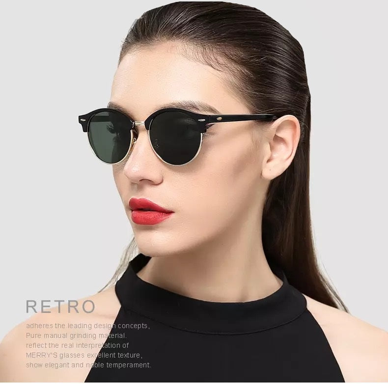 Santorini |Classic Clubmaster Metal Sunglasses
