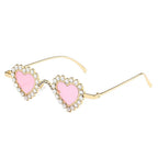 Zirona | Rhinestone Heart Acetate Sunglasses