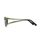 Topazia |Rhinestone Oval Metal Sunglasses