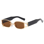 Axiom | Fashion Rectangle Metal & Acetate Sunglasses