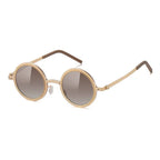Citrine | Adjustable Tint Round Metal Sunglasses