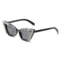 Amora | Rhinestone Cat-Eye Acetate Sunglasses
