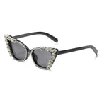 Amora | Rhinestone Cat-Eye Acetate Sunglasses