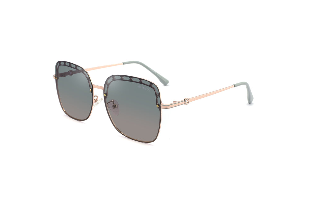Bristol | Oversized Square Metal Sunglasses