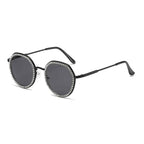The Lyricist | Rhinestone Round Acetate Sunglasses
