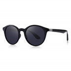 AUGEN Round Unisex Sunglasses - Black
