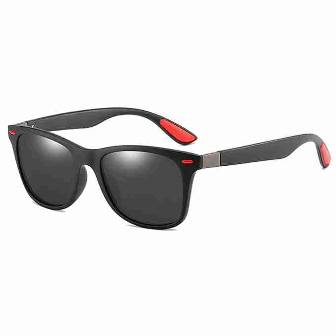 AUGEN Polarized Square Sunglasses - Black-1