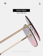 Travertine |Oversized Square PC Sunglasses