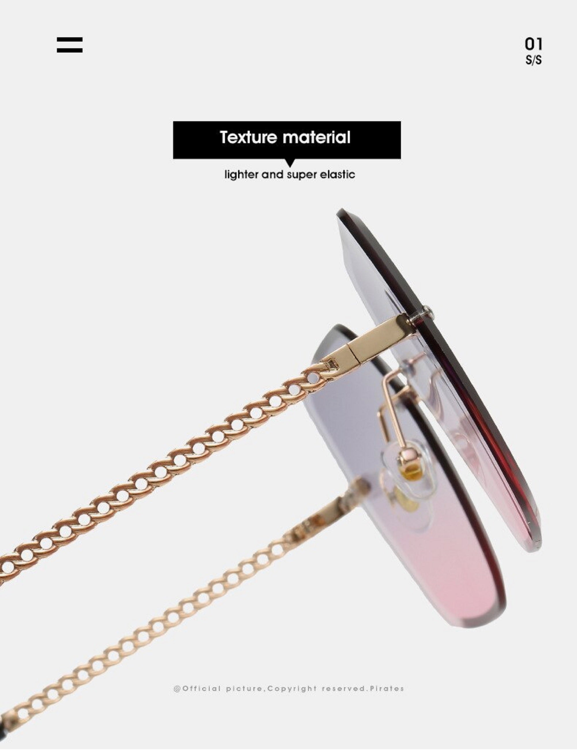 Travertine |Oversized Square PC Sunglasses