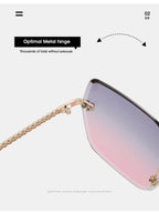 Travertine |Oversized Square PC Sunglasses