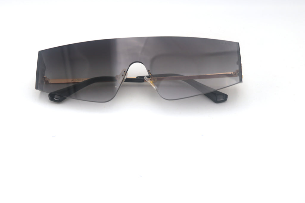 Vector |Futuristic Wraparound Metal Sunglasses