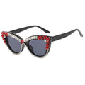 Garnexa |Rhinestone Cat-Eye PC Sunglasses