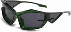 Aero Zenith | Futuristic Wraparound Acetate Sunglasses