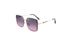 Verona Sunset | Oversized Square Metal Sunglasses