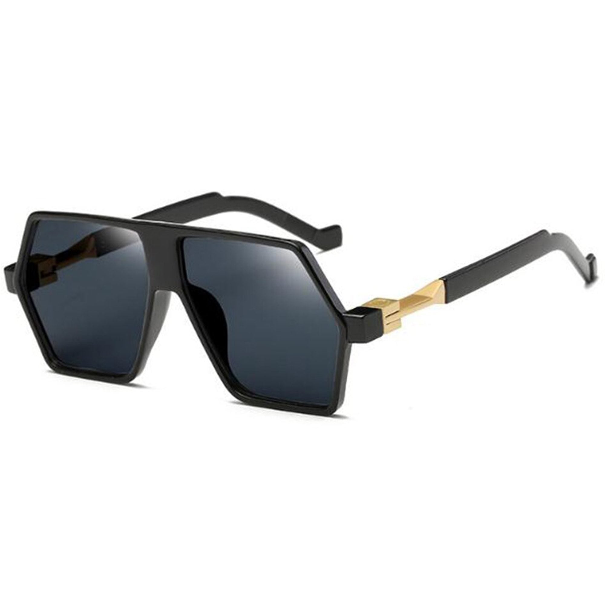 The Architect | Retro Vintage Hexagonal Acetate Sunglasses