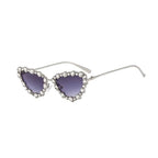 Saphira | Rhinestone Cat-Eye Acetate Sunglasses