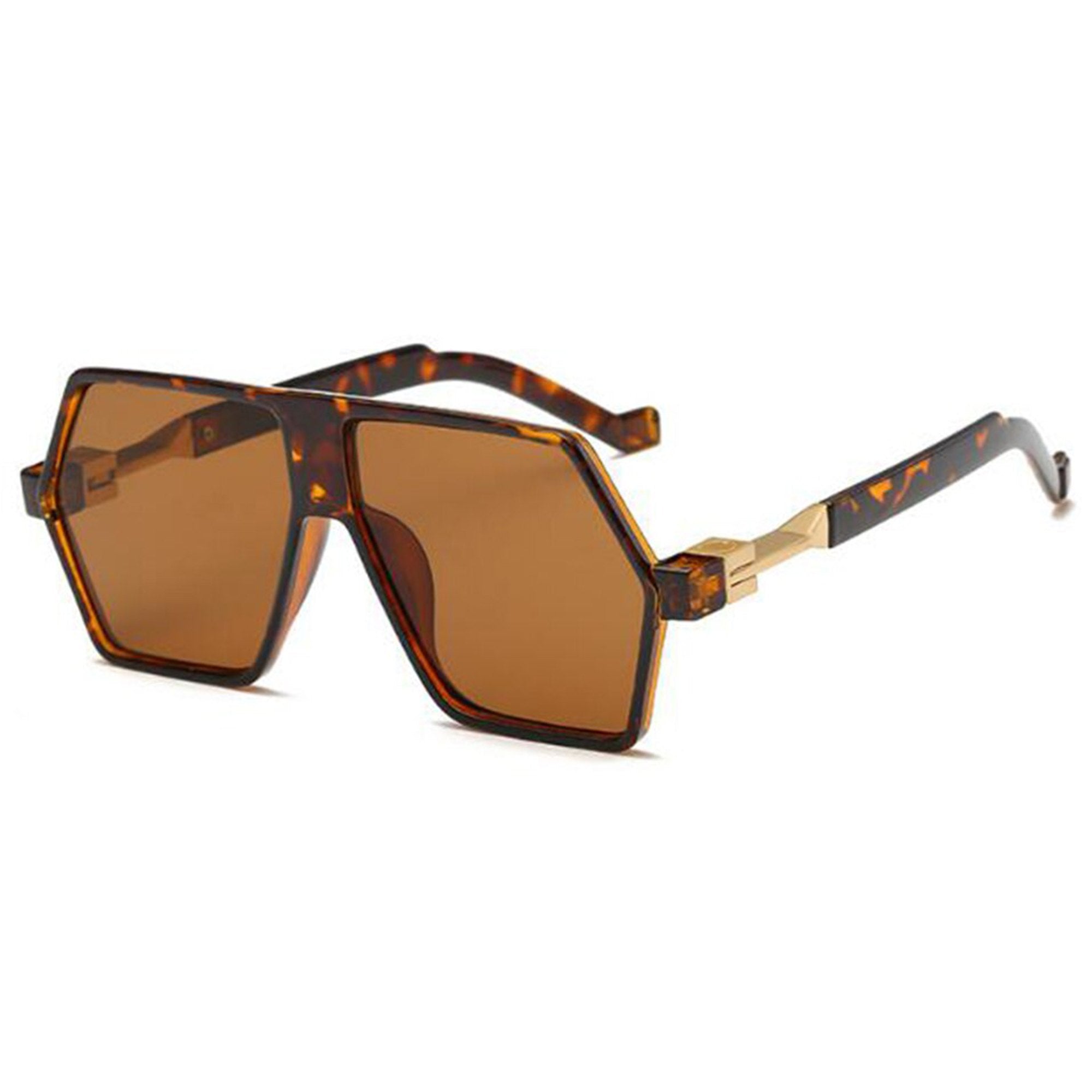 The Architect | Retro Vintage Hexagonal Acetate Sunglasses