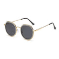 The Lyricist |Rhinestone Round Metal Sunglasses