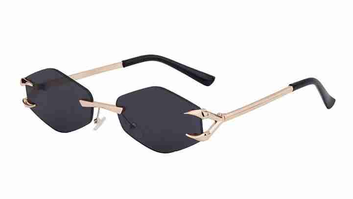 Flux | Futuristic Hexagonal Metal Sunglasses
