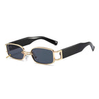 Axiom | Fashion Rectangle Metal & Acetate Sunglasses