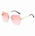 Obsidian |Oversized Hexagonal Metal Sunglasses