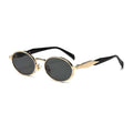 Continuum |Classic Oval Metal Sunglasses