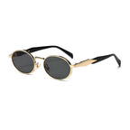 Continuum | Classic Oval Metal Sunglasses