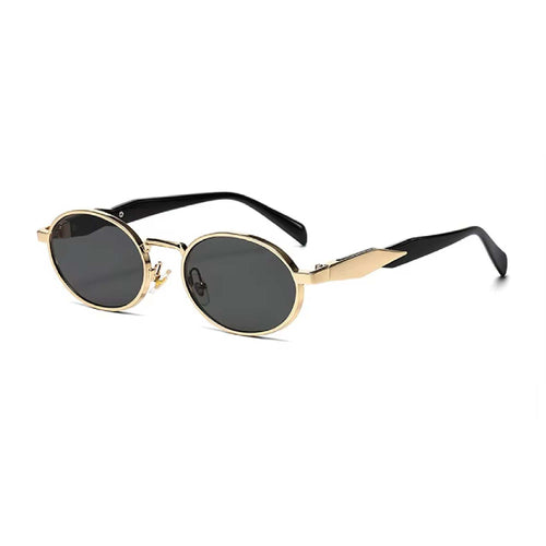 Continuum | Classic Oval Metal Sunglasses