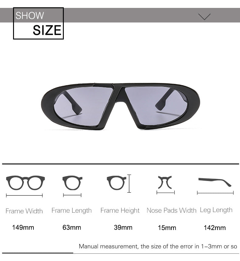 Pinnacle | Futuristic Oval Acetate Sunglasses