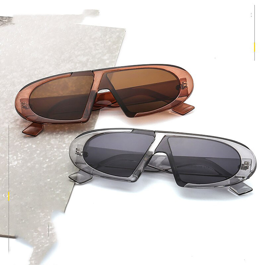 Pinnacle | Futuristic Oval Acetate Sunglasses