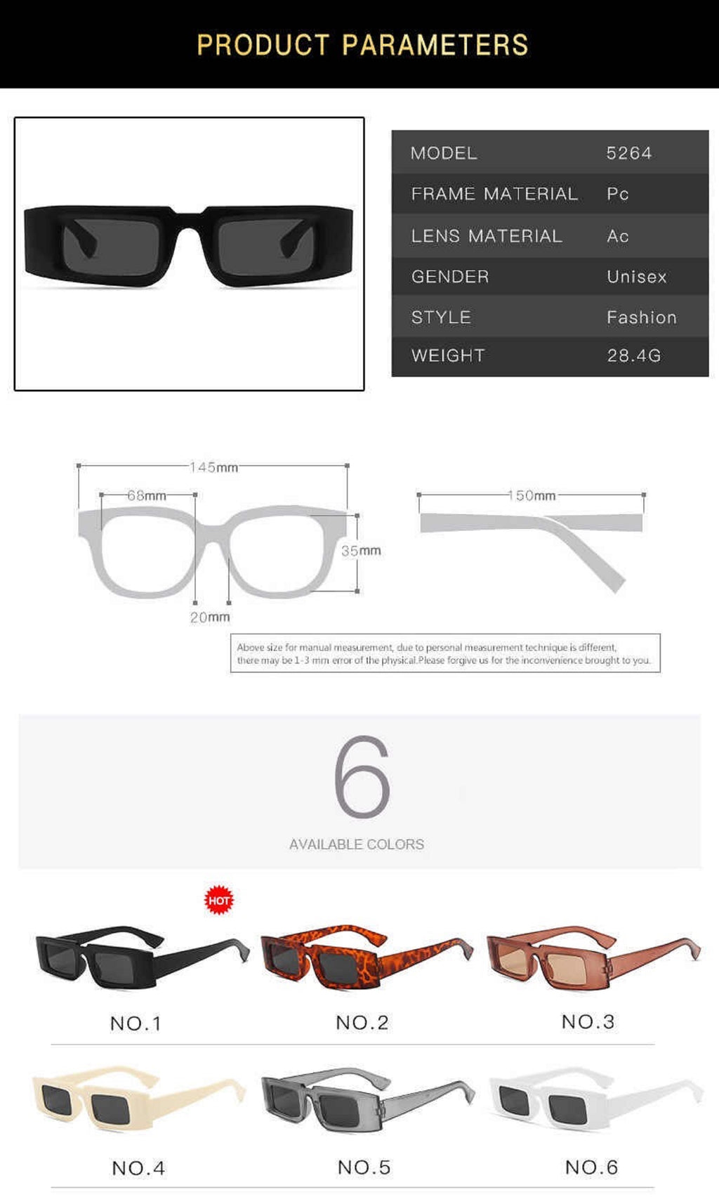 The Minimalist |Classic Rectangle PC Sunglasses