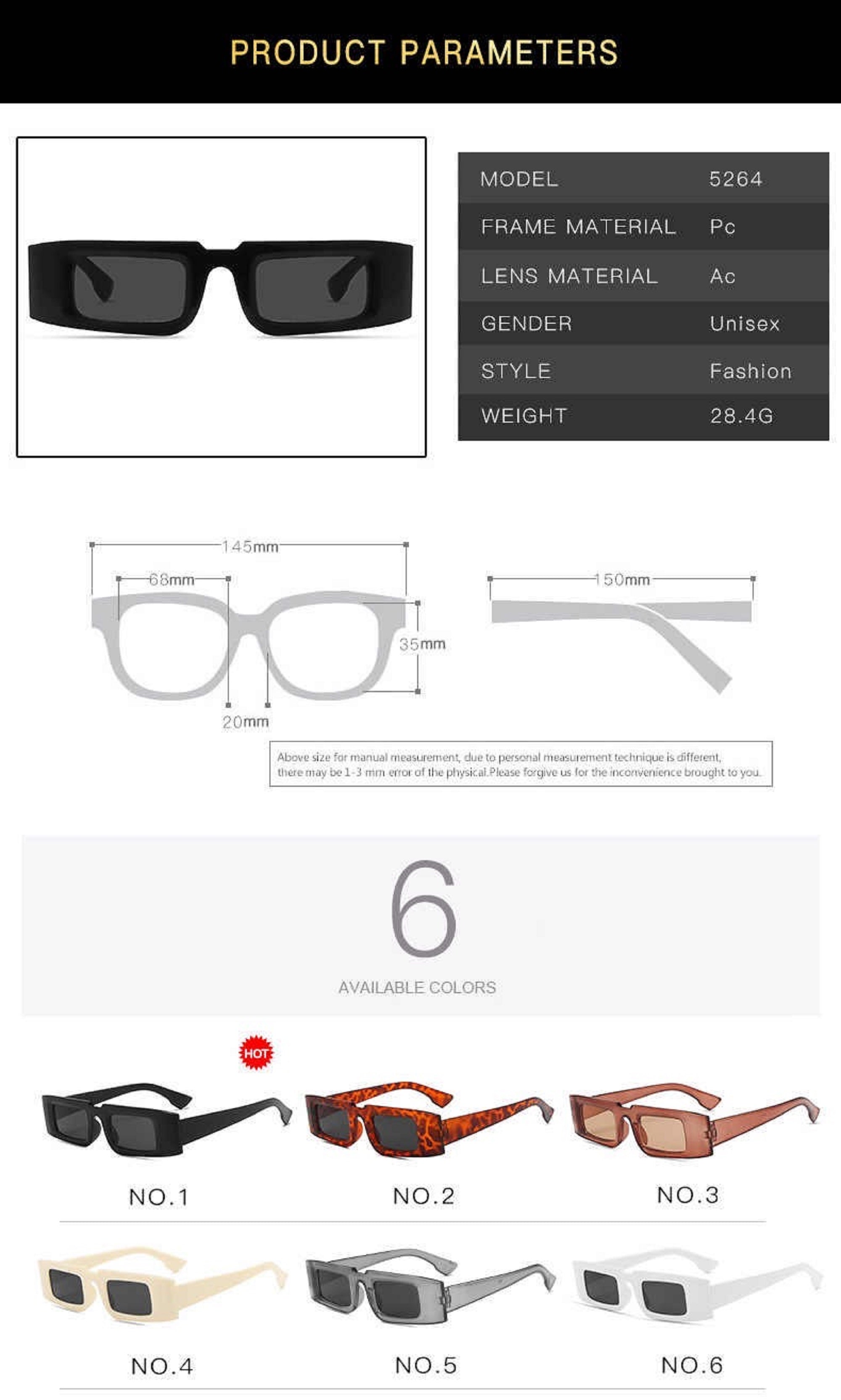The Minimalist |Classic Rectangle PC Sunglasses
