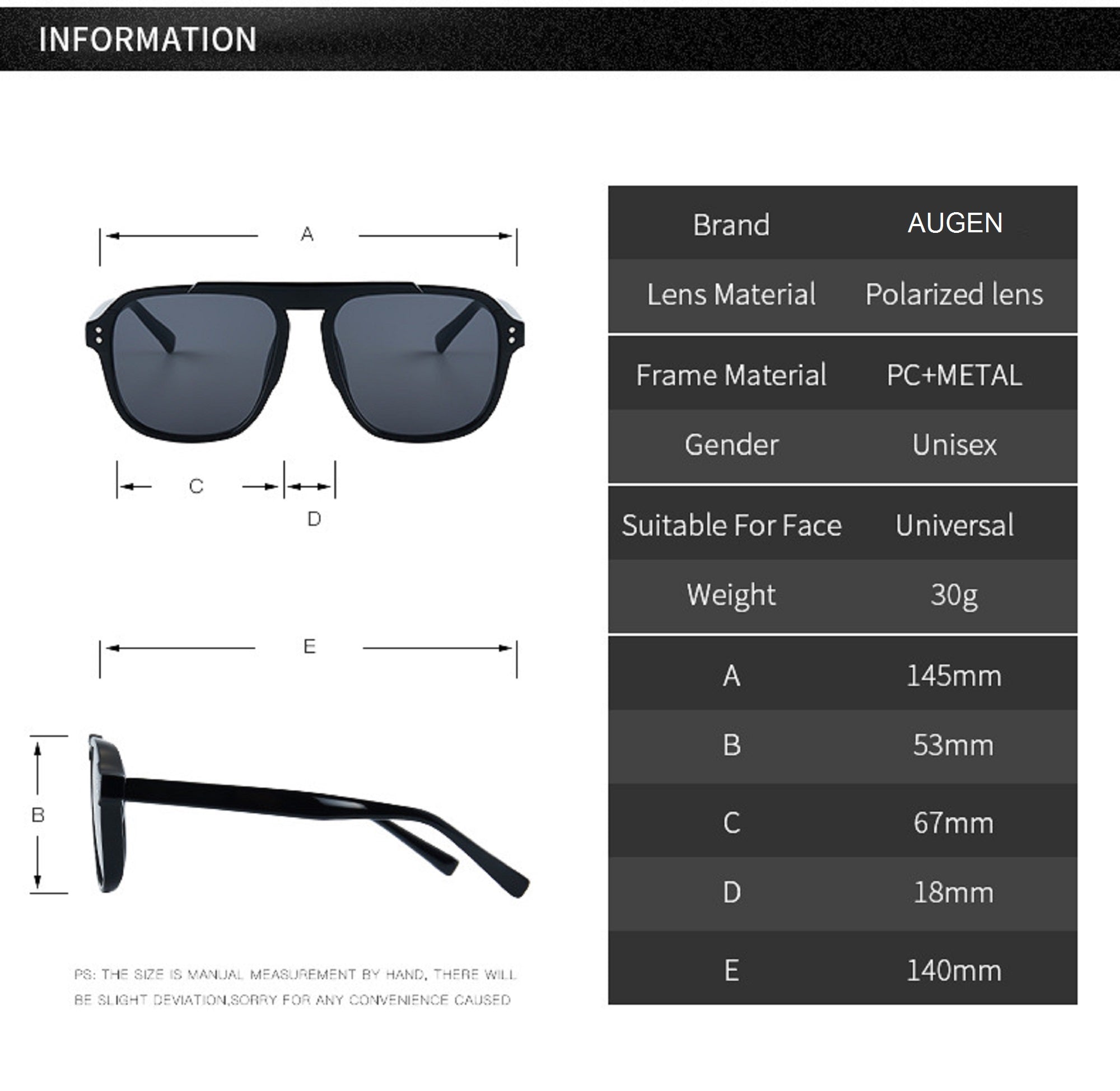 Monolith |Classic Square PC Sunglasses