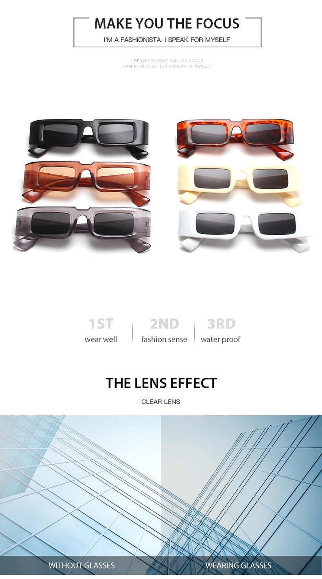 The Minimalist |Classic Rectangle PC Sunglasses