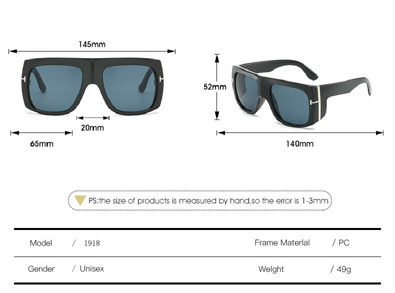 The Anchor |Oversized Square PC Sunglasses